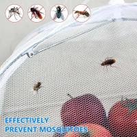 Funda plegable de malla para alimentos, tienda antidisturbios, mosquitera, paraguas, picnic, protección de vajilla, accesorios de cocina - details 12