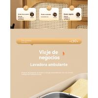 Lavadora plegable 10L portátil de lavado y centrifugado todo en uno pequeña lavadora de ropa interior para niños dormitorio de estudiantes - details 16