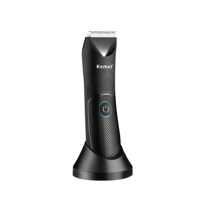 Kemei-cortadora de pelo KM-1838 para el área de la ingle, impermeable, en seco y húmedo, para axila púbica, afeitadora de vello corporal, lavable y recargable - 1
