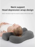 Almohada Cervical de espuma viscoelástica para dormir de lado, cojín ortopédico ergonómico para el contorno - details 6