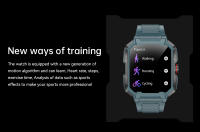 El reloj inteligente AK47 se puede conectar a través de Bluetooth para llamadas y medición del ritmo cardíaco, Material impermeable IP68 - details 13
