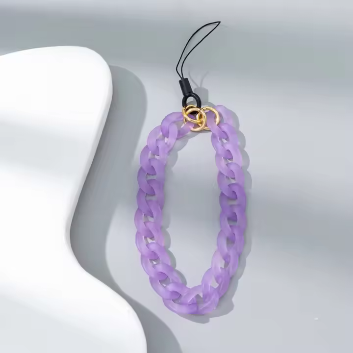 Cadena de cuentas antipérdida, joyería de decoración, cadena para teléfono móvil, anillo, hebilla, cordón para teléfono móvil, correa para teléfono móvil - 1