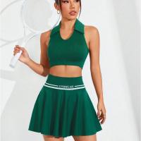 Falda de tenis de una pieza, falda deportiva, falda de bádminton, tejido sin costuras, sensación elástica de cuatro lados, secado rápido - details 1