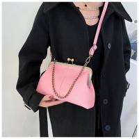 Nueva Bolsa de Concha 2025 Patrón de Lichi, Clip de Cadena, Bolso de Mano para Mujeres Sencillas - details 34