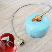 Adaptador de propano para estufa al aire libre, equipo de cilindro de gas de llenado de butano, suministros para acampar - details 1