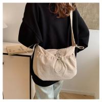 Bolso de hombro plisado de nailon a la moda, bolso cruzado con cordón de estilo coreano de Color sólido, bolso de mano ligero de gran capacidad para niñas - details 15
