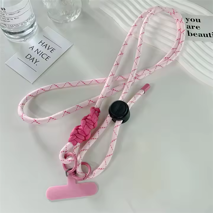 Cordón para teléfono bonito, diámetro ajustable, funda Universal para exteriores, bandolera, tarjeta de hombro, cordón para el cuello, Clip para colgar, correa de muñeca antipérdida - 1