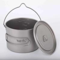 Lixada - maceta colgante portátil de titanio ultraligera, 900 ml/1600 ml, con asa plegable con tapa, utilizada para acampar al aire libre, hacer senderismo, - details 57