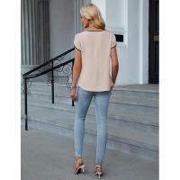 Elegante Blusa de Verano 2025 para Mujer Cuello en V, Manga Corta, Diseño de Pétalo, Ligera y Fresca Envío Rápido - details 14