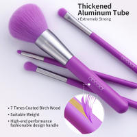 Docolor Brochas de Maquillaje 10pcs Set de Brochas para Base en Polvo Corrector Blush Sombra de Ojos Resaltador Herramienta de Belleza Multipack - details 4