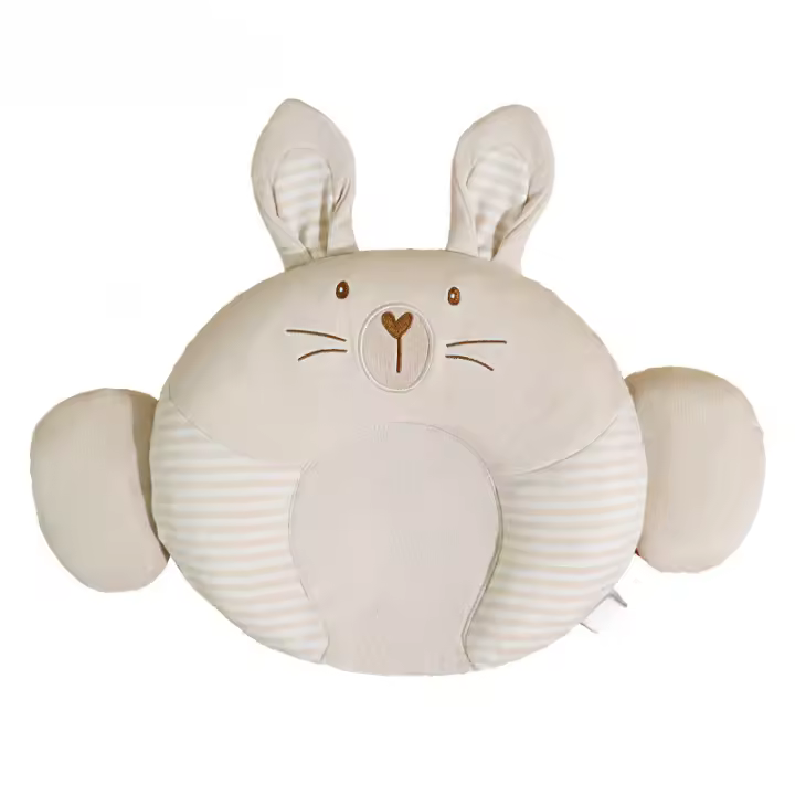 Almohada estereotipada para bebé, almohadilla de látex antidesvibración para dormir, almohada de corrección de forma de cabeza, recién nacido - 1