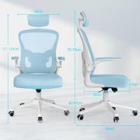Silla de Oficina Ergonómica Ajustable Respirable, Ajustable, Giratoria de 360°, Reposabrazos Abatibles de 90°, Soporte Lumbar - details 50