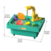 Fregadero de lavabo de cocina para niños, juguetes de Casa de juego de simulación, juego de rol, juego de cocina para el hogar, regalos para niños, 39/50stk - details 4