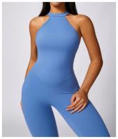 Ropa de yoga de una pieza con diseño de melocotón sin mangas, secado rápido, perfecta para pilates y fiess Fabricado en China - details 9