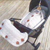 Saco de dormir de punto grueso para bebé, forro de Cachemira de imitación infantil, envoltura para recién nacido, manta para cochecito de niño - details 36