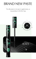 Máscara de Pestañas Efecto Pestañas Postizas - Máscara Volumizadora con Cepillo Silicona, Alargamiento 3D Sin Grumos, Larga Duración, Cosmético Maquillaje Mujeres - details 0