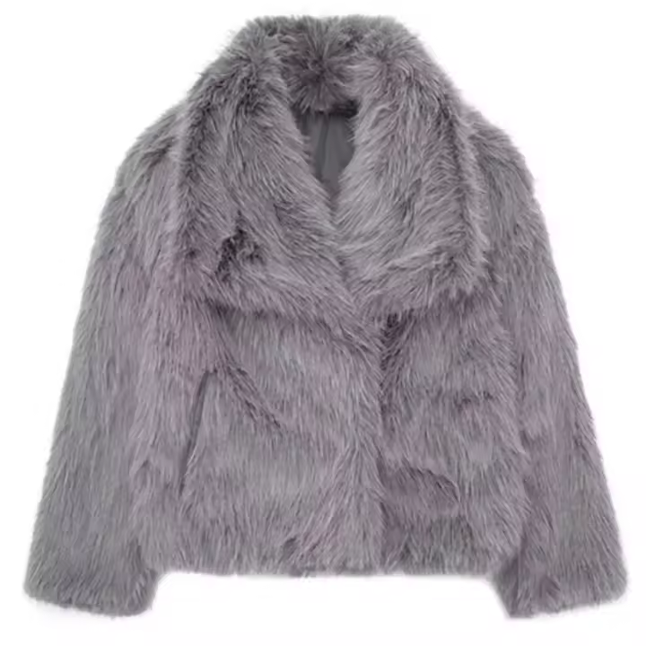Metal Color Sequin Woven Jacket For Women Loose Stand Collar Long Sleeve Coat  Autumn Winter Chic Female Outerwear - 1
