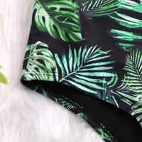Traje de Baño de Una Pieza con Cuello en V y Estampado Floral Traje de Baño de Playa Tropical de Verano para Mujeres No Aceptable para Bebidas - details 7