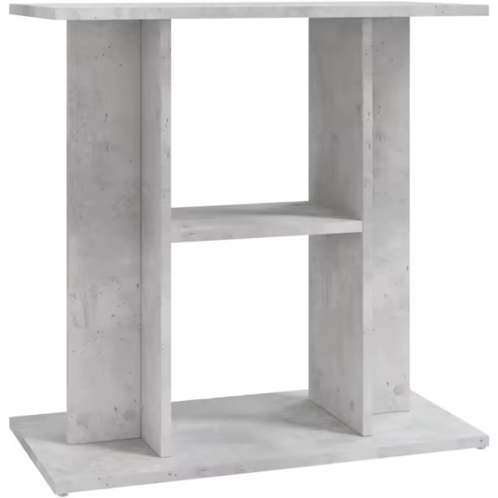 vidaXL Soporte para Acuario Madera ingeniería Gris hormigón 60x30x60cm - 1