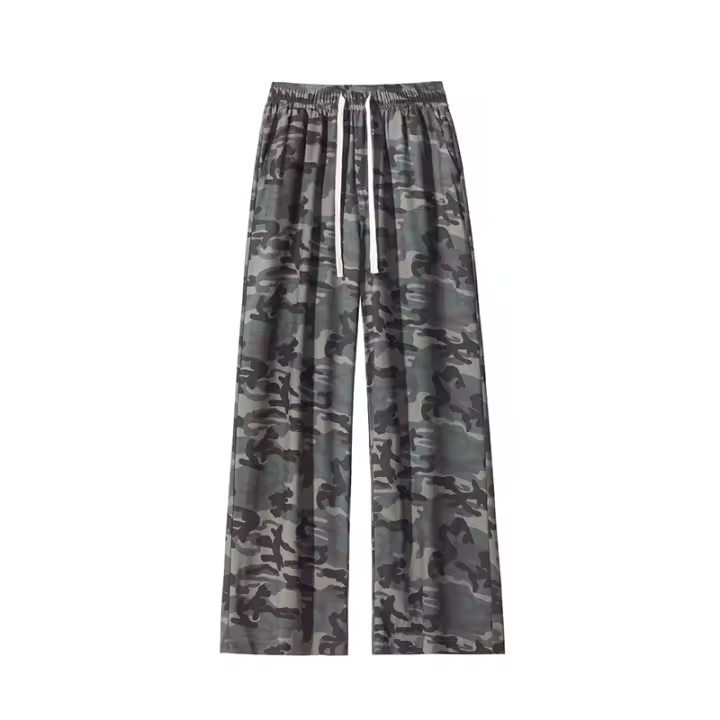 Pantalones de Seda de Hielo Camuflaje para Hombres CHAIFENKO Cómodos, Transpirables, Longitud Completa, Ajuste Regular - 1