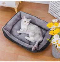 Cama cuadrada de felpa suave para perro y gato, perrera, accesorios para animales, cesta para perros, sofá cama más grande, productos para cachorros medianos, colchón - details 12