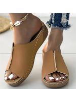 Sandalias de Verano Deslizables para Mujer Zapatillas de Pisa Casuales con Tacón de Cuña para Caminatas y Fiestas - details 19