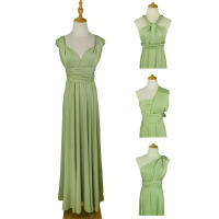 Vestido largo con vendaje sexy y espalda cruzada con múltiples correas y uso multidireccional - details 52