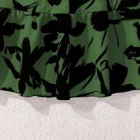 Moda coreana de verano para niños, manga corta floral negra con cinturón, vestido cómodo y decente para fiesta o vacaciones - details 17