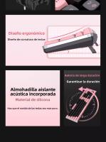 Hola11 Teclado y ratón mecánicos inalámbricos para juegos de oficina - details 3