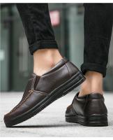 Zapatos de Cuero Genuino para Hombre Mocasines Suaves y Cómodos Calzado Plano Casual - details 16