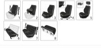 Cubiertas de Asiento de Coche AUTO PLUS con Diseño de Cuadros de Poliéster Tela de Malla Universal Unisex con Esponja Interior - details 6