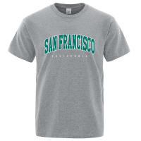 Camiseta holgada de algodón para hombre, ropa con letras de la ciudad de San Petersburgo, California, EE. UU., de gran tamaño, a la moda, de verano, Tops holgados informales - details 12
