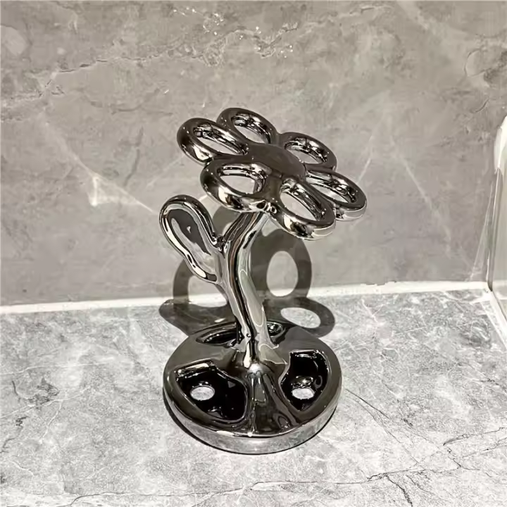 "Portacepillos de Cerámica Creativo 2025 |   Soporte para Cepillos Dentales |   Organizador Baño Moderno |   Diseño Exclusivo |   Cerámica Artesanal |   Envío Rápido Miravia" - 1