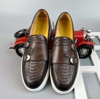 Otoño nuevas de cuero antideslizantes zapatos sociales, moda versátil de estilista británico, zapatos formales de boda Oxford para hombres - details 14
