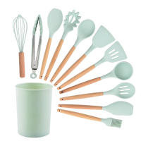 Juego de Utensilios de Cocina de Silicona de 12 Piezas No Pegajoso, Fácil de Limpiar - details 1