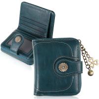 Cera de petróleo Corta de cuero Vintage para Mujeres, Carteras pequeñas, Monedero Lindo, Monedero del Bolso Femenino - details 2