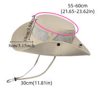 Sombrero de pescador de malla de nailon informal, gorra de senderismo portátil con protección UV de secado rápido, sombrero de cubo plegable suave impermeable para hombre y mujer - details 0