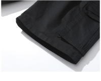 Pantalones cortos informales de algodón 2024 para hombre, Shorts holgados de cintura elástica con múltiples bolsillos, a la moda, novedad de verano 100% - details 13