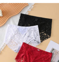 Sujetador De Talla Grande Para Mujer, Bragas De Encaje De Cintura Media, Ropa Interior Transparente, Sexy, Sueva y Cómodo - details 4