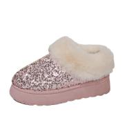 Botas de nieve cálidas para mujer, botines planos informales, zapatos de invierno - details 7