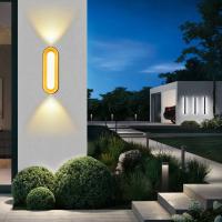 Lámpara LED de pared de doble cabeza para exteriores, foco bidireccional simple impermeable para lavado de pared, villa, patio, 110V, 220V - details 0