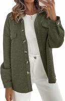 Chaqueta casual ligera con diamantes de color sólido Chaqueta Top de manga larga - details 2