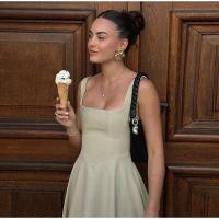 Vestido largo elegante liso con cuello cuadrado, vestidos de cintura alta con dobladillo A-e y espalda descubierta a la moda, novedad de primavera 2025, batas informales para vacaciones - details 7