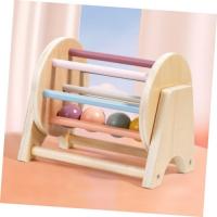Tambor Textil Juguetes De Bebe Juguete para Niños Juguete Educativo para Niños Juguetes Sensoriales Madera Girar Bebé Kit - details 5