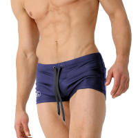 Jessborn-pantalones de natación de ángulo plano para hombre, Bóxer profesional de nailon, color sólido, para la playa - details 0