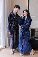 Batas cálidas de invierno para hombre y mujer, bata de lana esponjosa, ropa de dormir larga, bata de baño peluda para Hotel y Spa - details 8