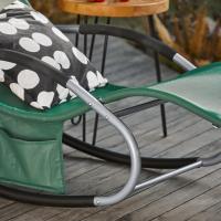 jardín Mecedora con reposapiés Tumbona ergonómica Negro OGS28-SCHx2 ES - details 89