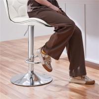Moderno de Cocina Altura Ajustable con Respaldo de Forma Concha Giratorio 360 ° - details 3