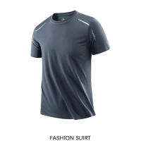 camisetas de secado rápido para correr para hombre, camisetas transpirables para senderismo y pesca, Camisa corta para deportes al aire libre de elasticidad suave, verano - details 8