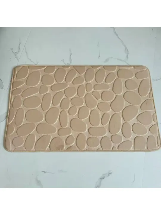 Estera en relieve de adoquín Estera de puerta Estera de piso Estera absorbente para pies Estera antideslizante para baño Alfombra - 1